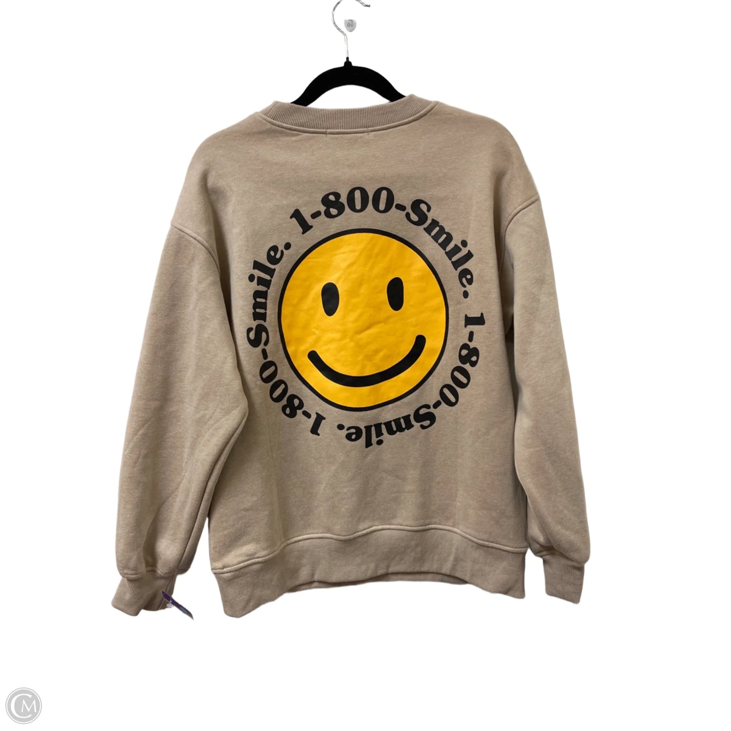 Sweatshirt Crewneck By Clothes Mentor In Brown, Size: S