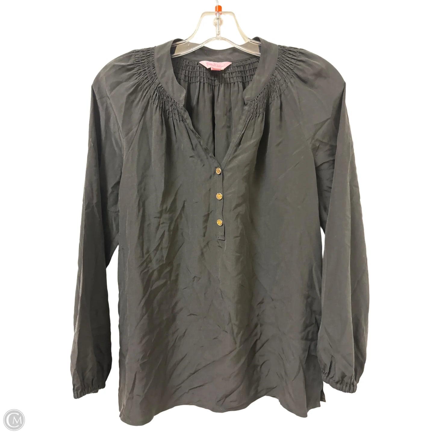 Top Long Sleeve Designer By Lilly Pulitzer In Black, Size: Xs
