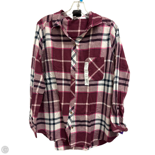 Blouse Long Sleeve By Sonoma In Purple, Size: L