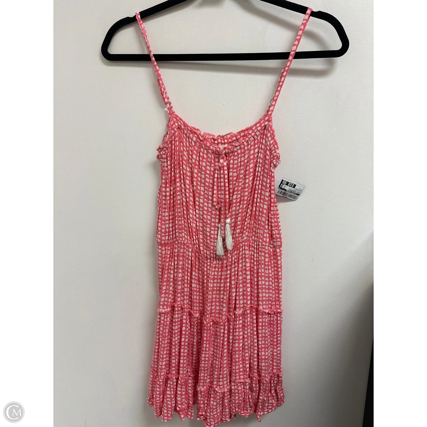 Tunic Sleeveless By Clothes Mentor In Pink & White, Size: S