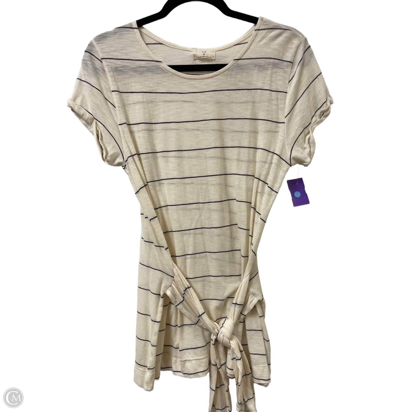 Top Short Sleeve By T.la In Striped Pattern, Size: S