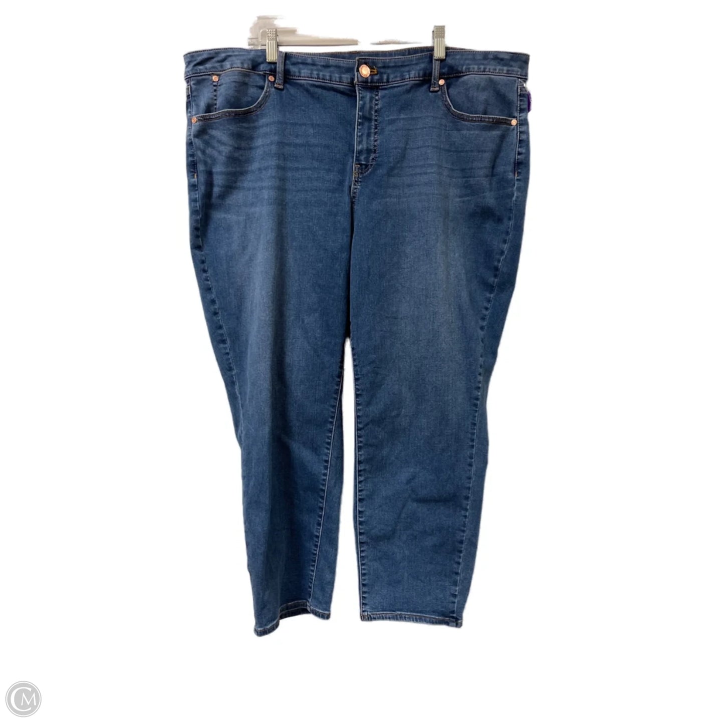 Jeans Skinny By Talbots In Blue Denim, Size: 22