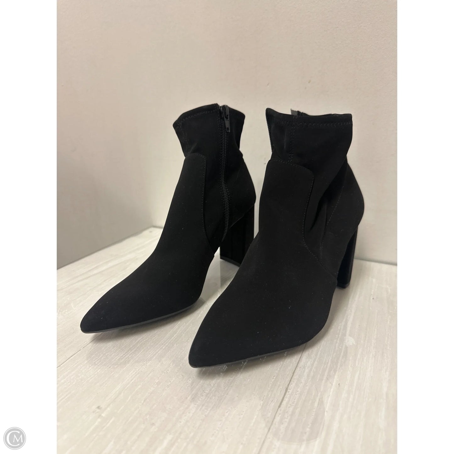 Boots Ankle Heels By Alex Marie In Black, Size: 7.5