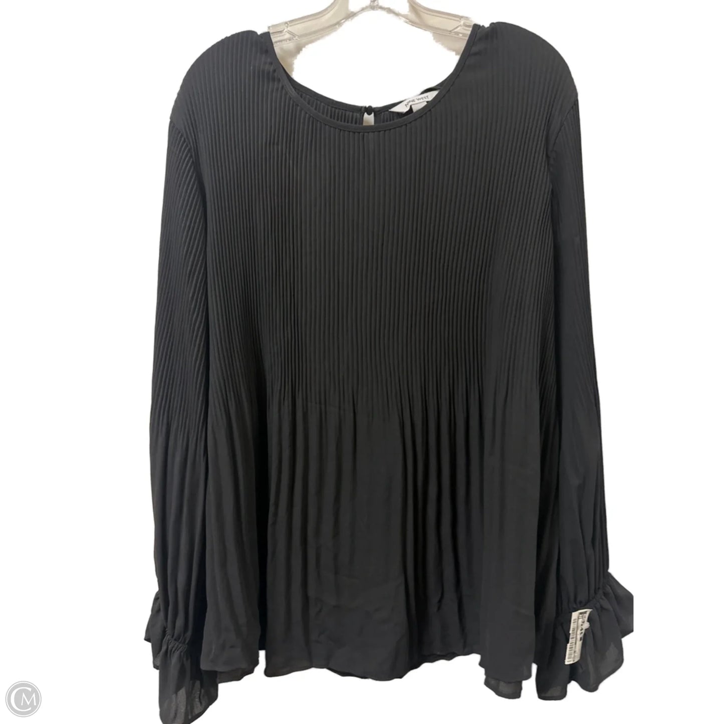 Top Long Sleeve By Nine West In Black, Size: 3x