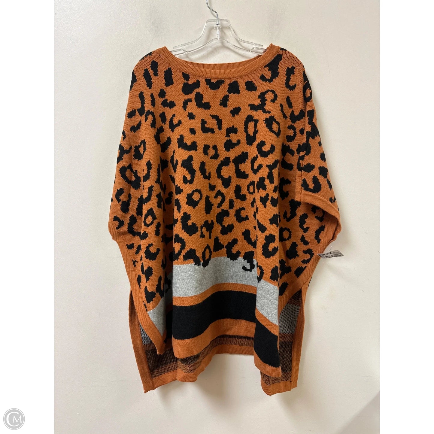 Sweater Short Sleeve By Clothes Mentor In Animal Print, Size: Osfm