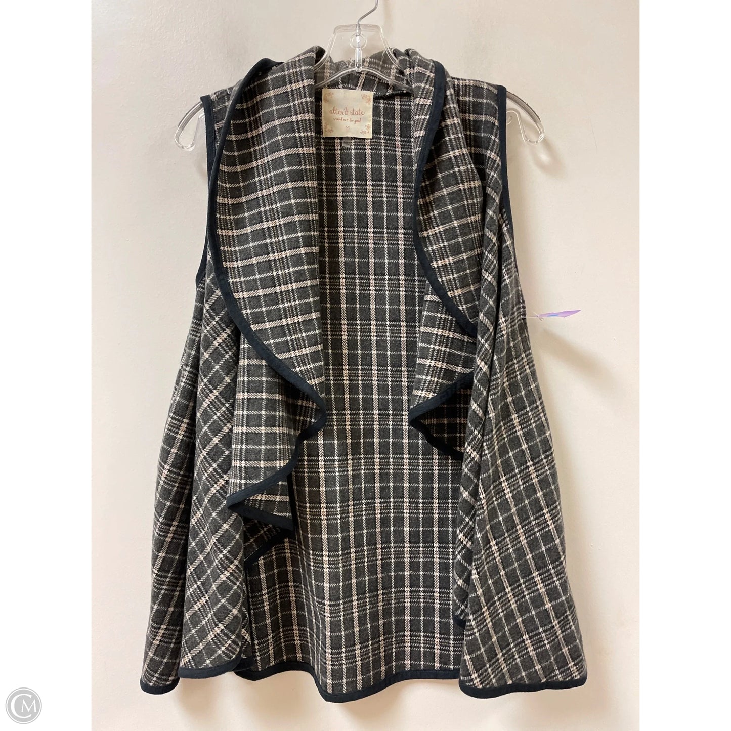 Vest Other By Altard State In Black & Grey, Size: M