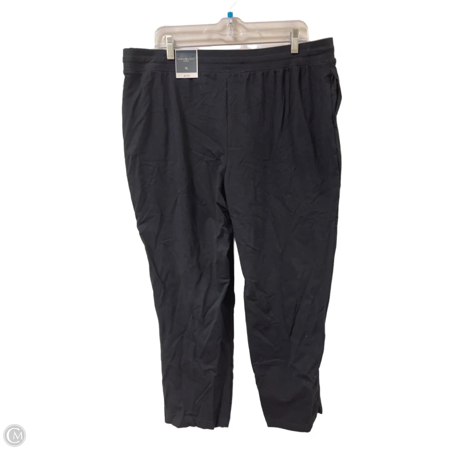 Athletic Pants By Karen Scott In Black, Size: Xl