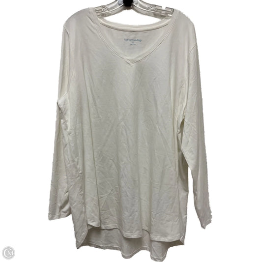 Top Long Sleeve By Soft Surroundings In White, Size: 2x