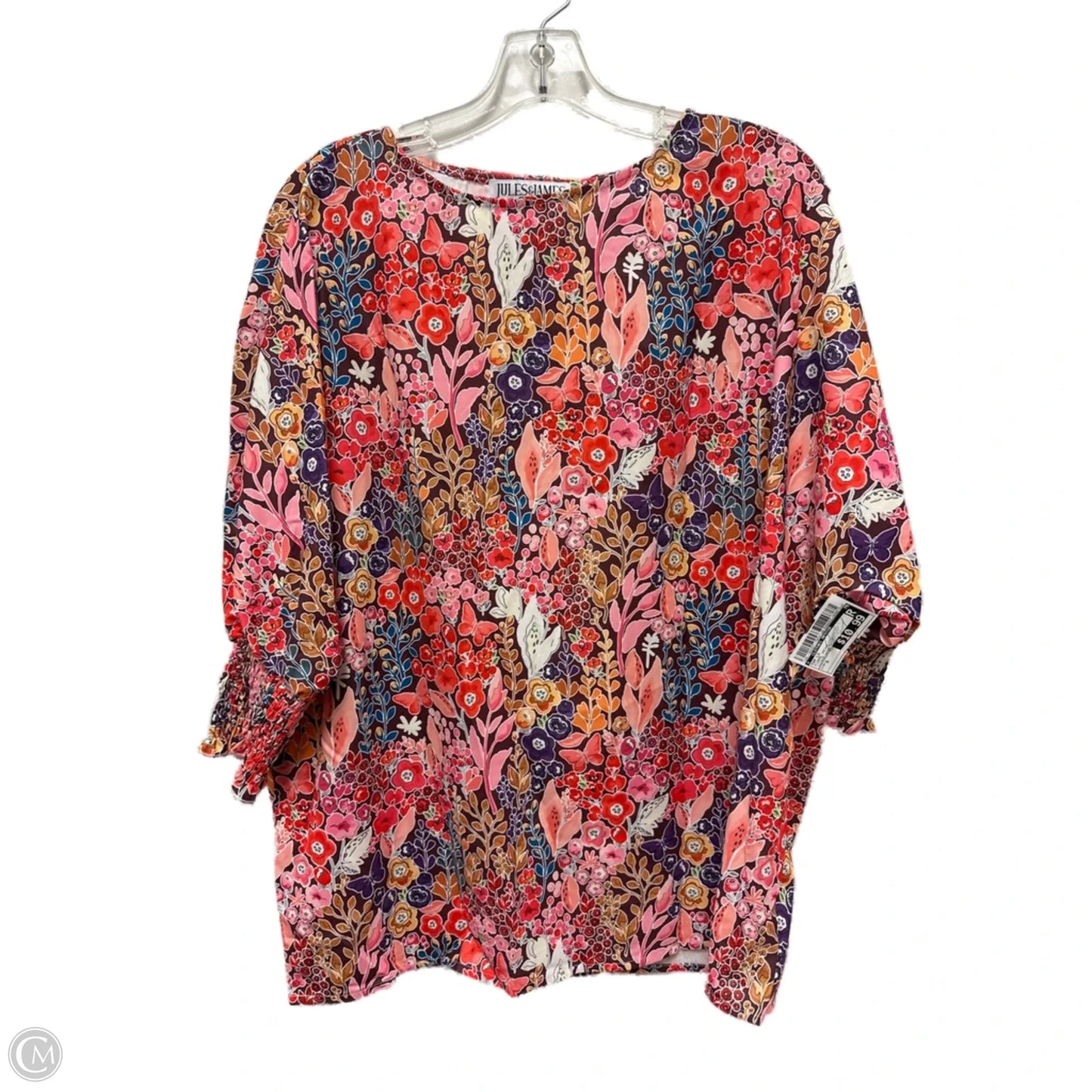 Top Long Sleeve By Clothes Mentor In Floral Print, Size: S