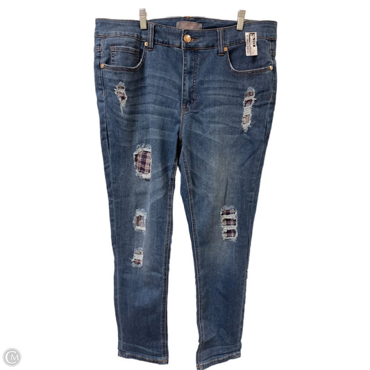 Jeans Skinny By Melissa Mccarthy In Blue Denim, Size: 18
