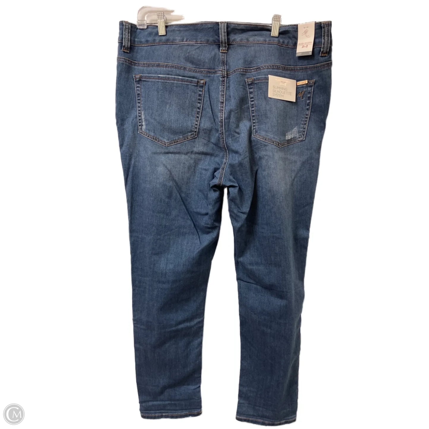 Jeans Skinny By Melissa Mccarthy In Blue Denim, Size: 18