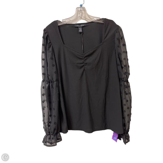 Top Long Sleeve By Clothes Mentor In Black, Size: Xl