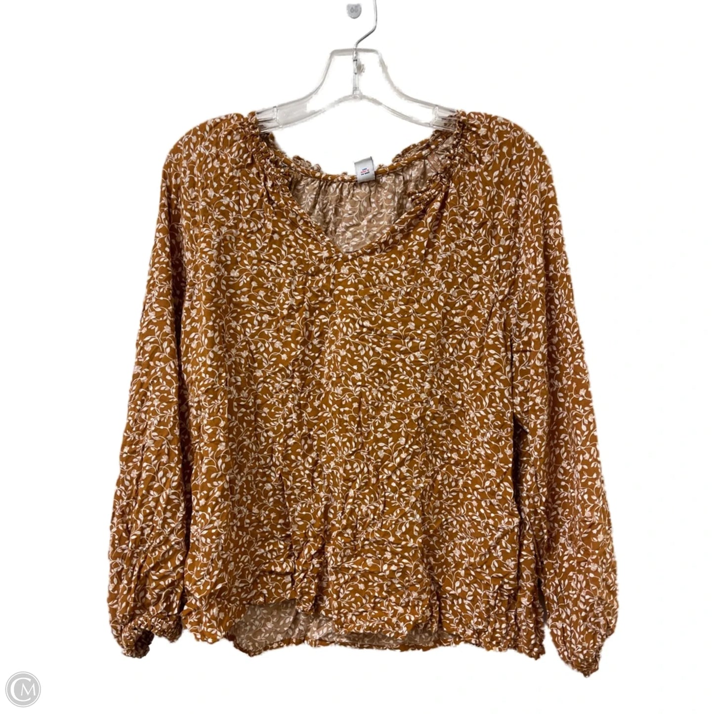 Top Long Sleeve By Old Navy In Yellow, Size: L