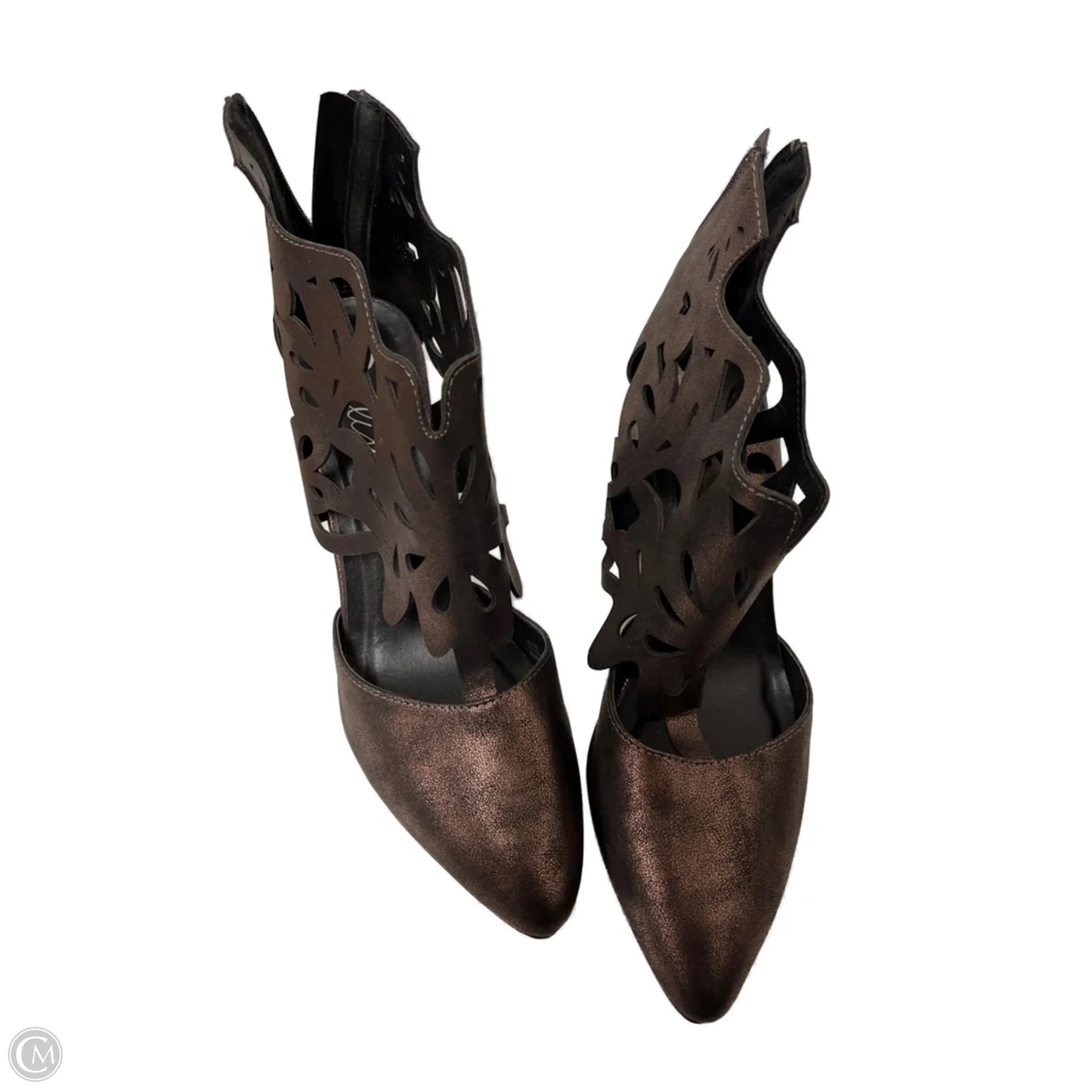 Shoes Heels Block By Bellini In Bronze, Size: 9.5