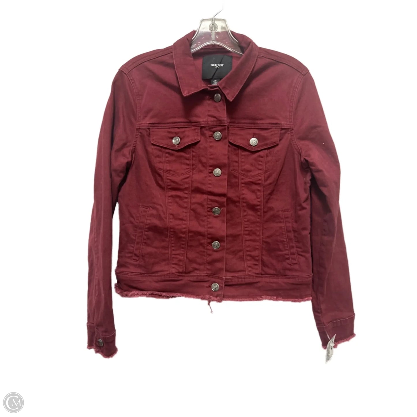 Jacket Denim By Nine West In Red, Size: M