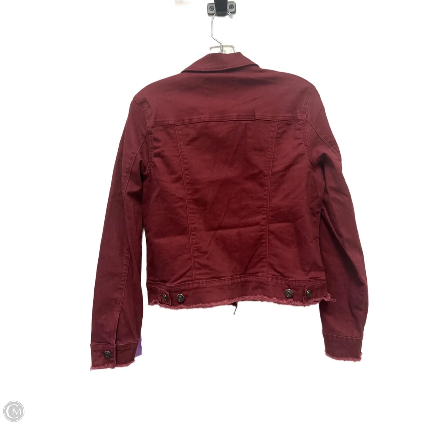 Jacket Denim By Nine West In Red, Size: M