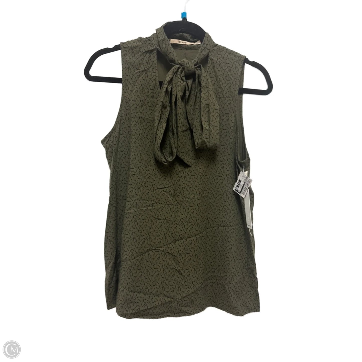Top Sleeveless By J Brand In Green, Size: S