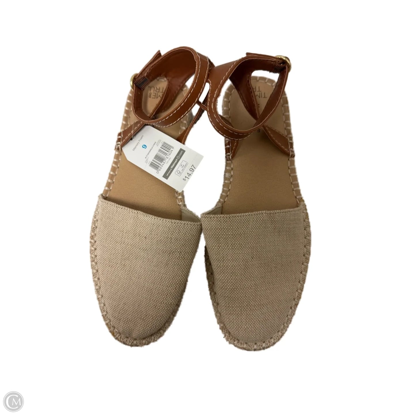 Sandals Flats By Time And Tru In Cream, Size: 9
