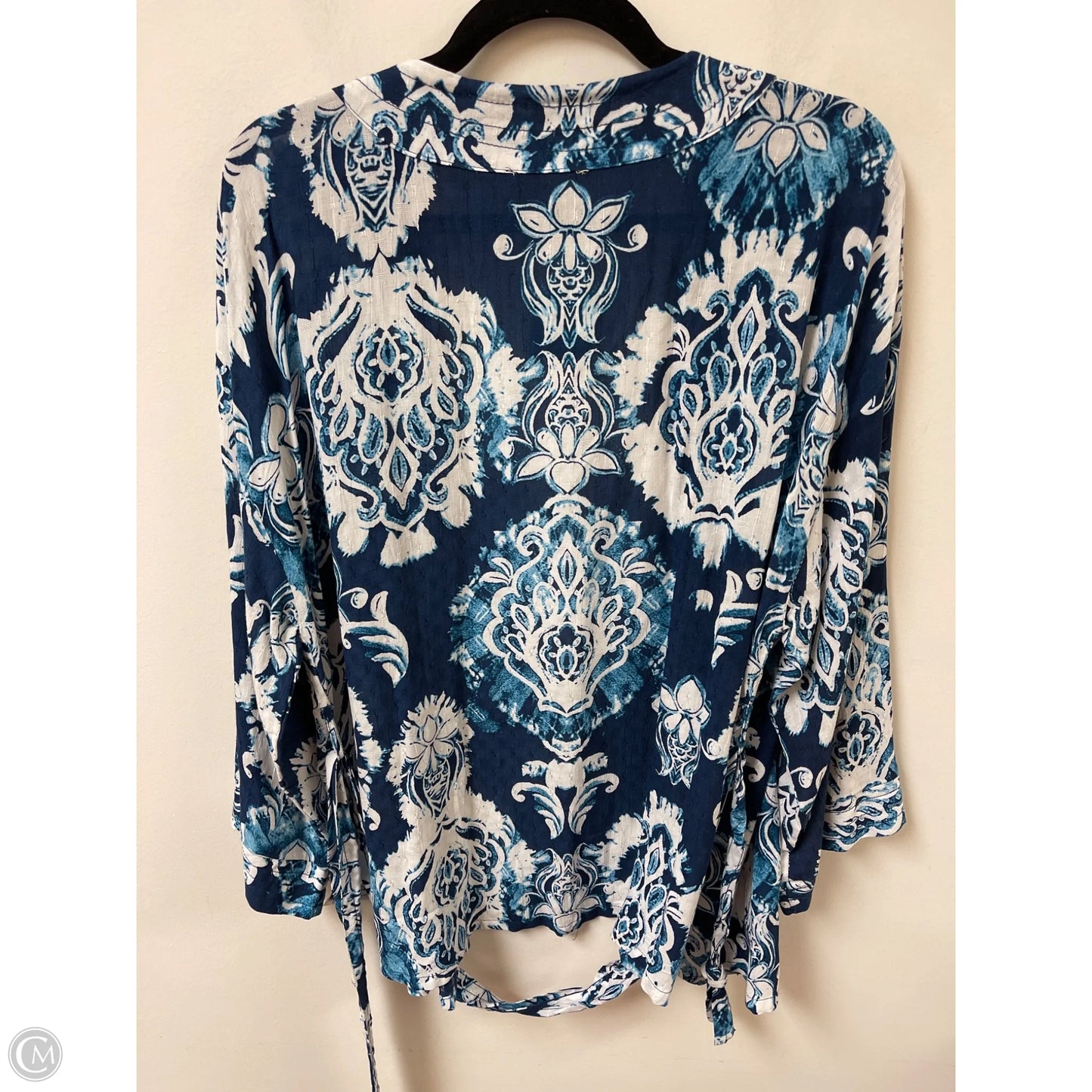 Kimono By Haute Hippie In Blue & White, Size: M