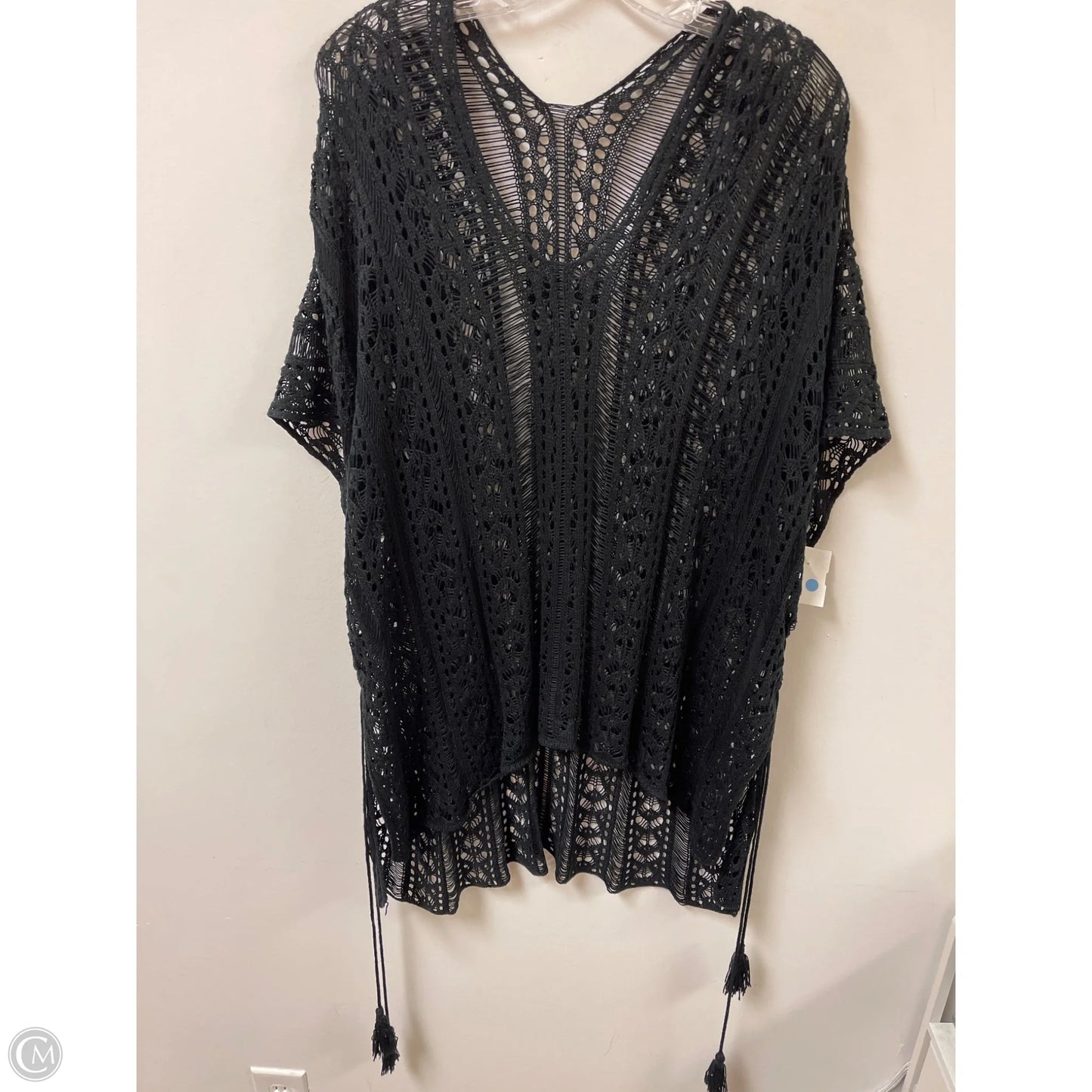 Swimwear Cover-up By Clothes Mentor In Black, Size: Osfm