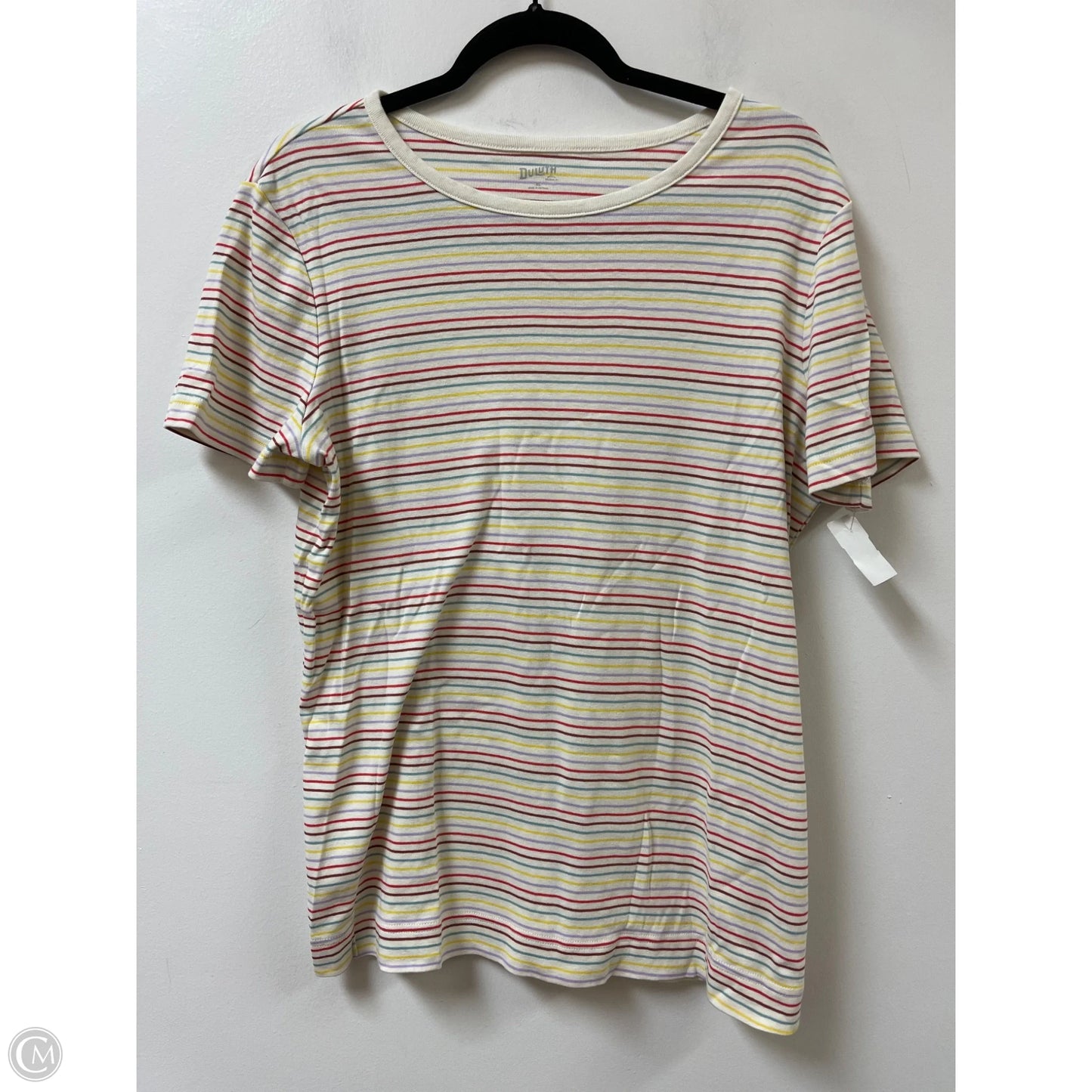 Top Short Sleeve By Duluth Trading In Striped Pattern, Size: Xl