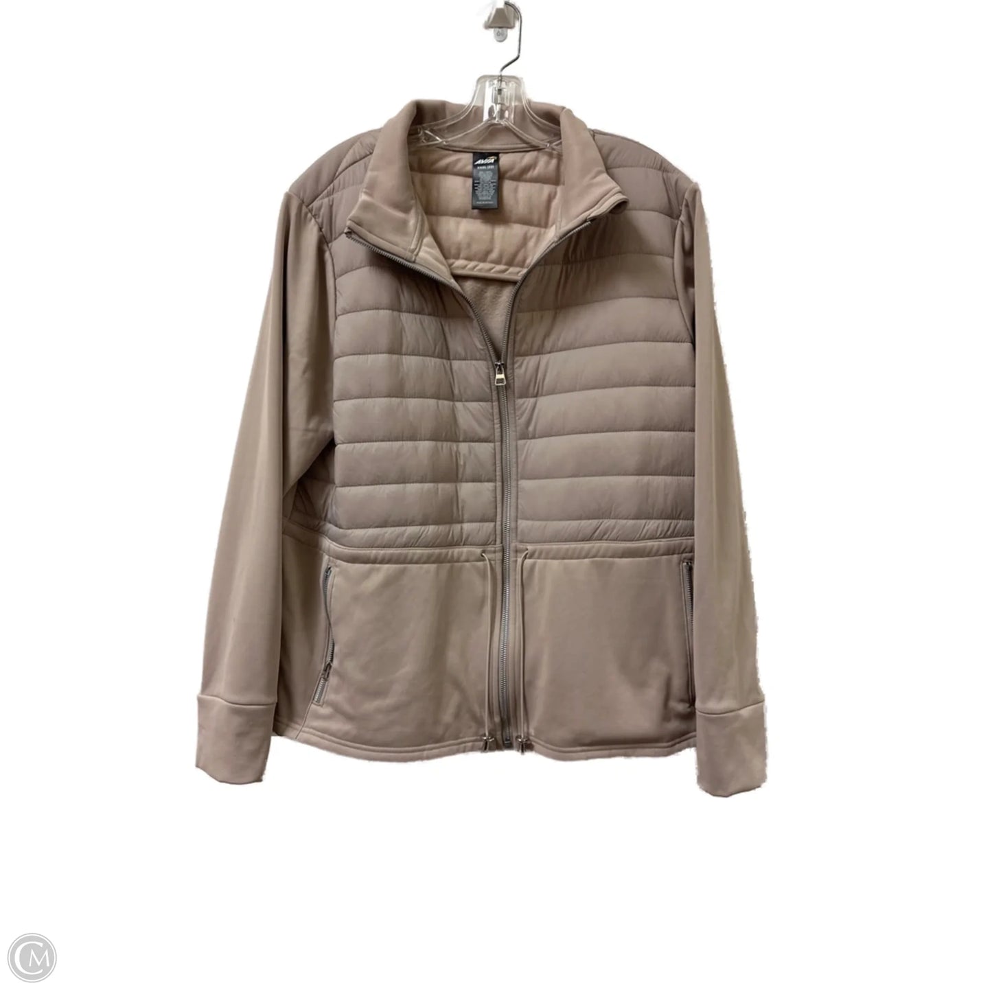Athletic Jacket By Avia In Cream, Size: 2x