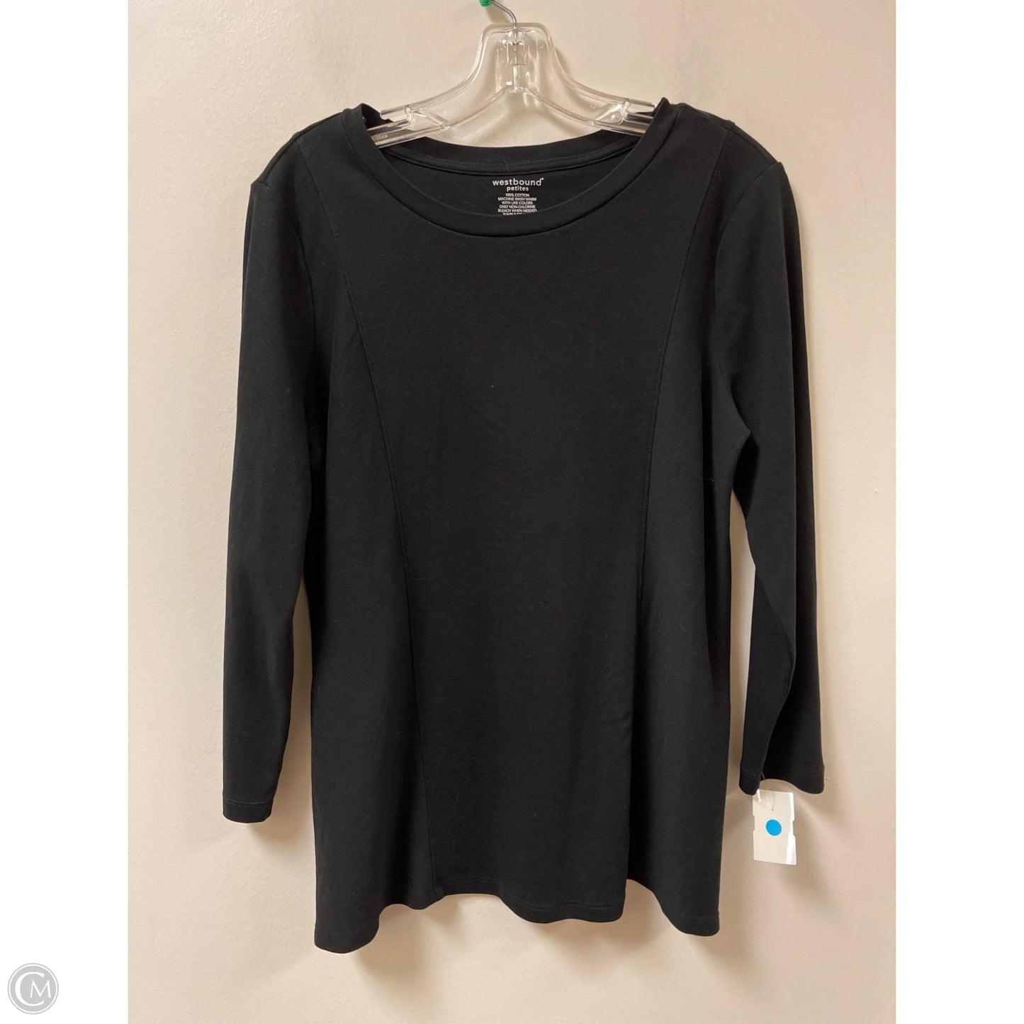 Top Long Sleeve By West Bound In Black, Size: Lp