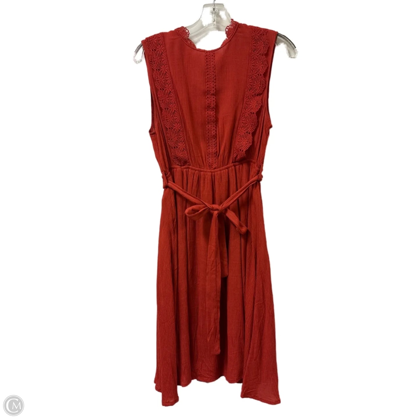 Dress Casual Midi By Shein In Orange, Size: S