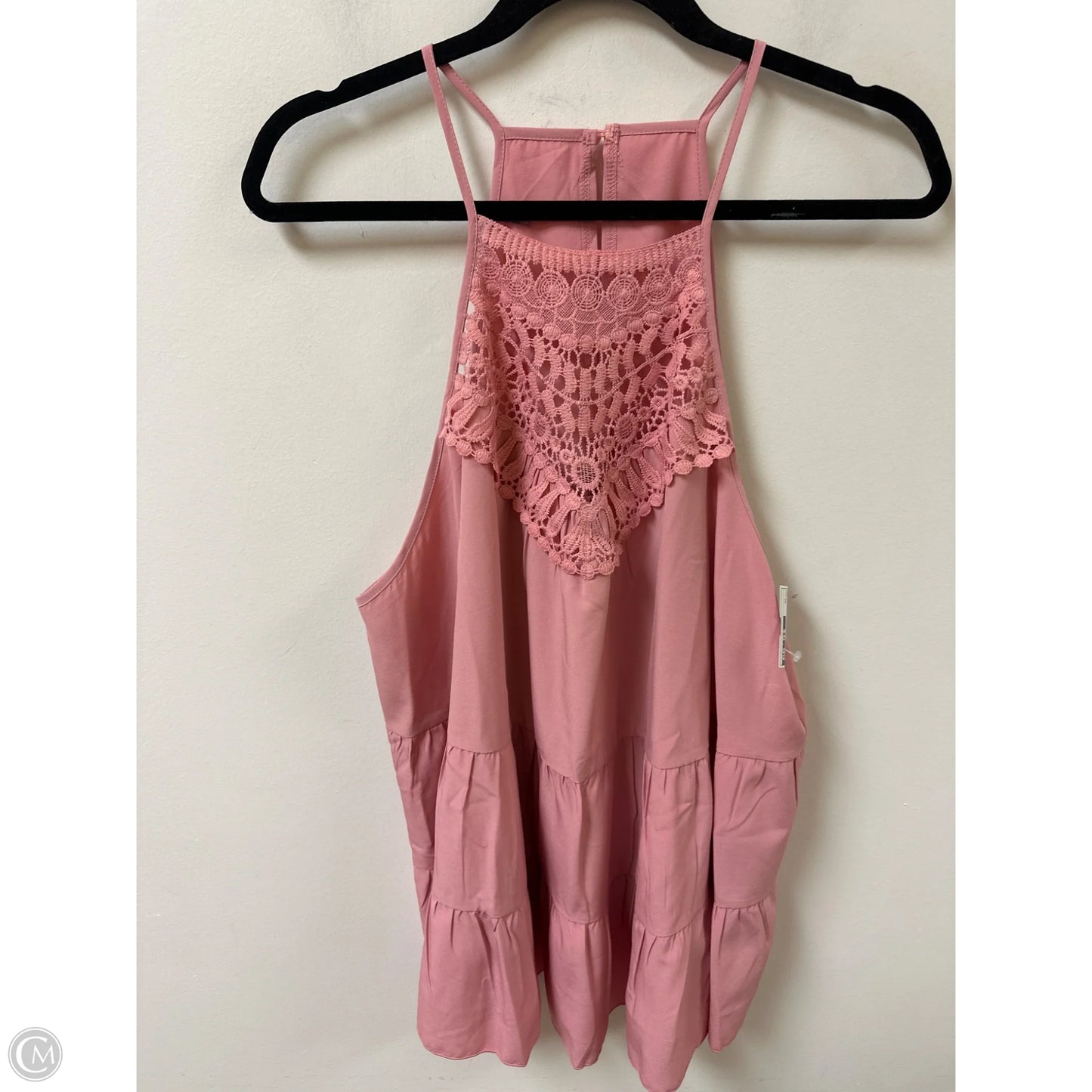 Top Sleeveless By Shein In Pink, Size: 3x
