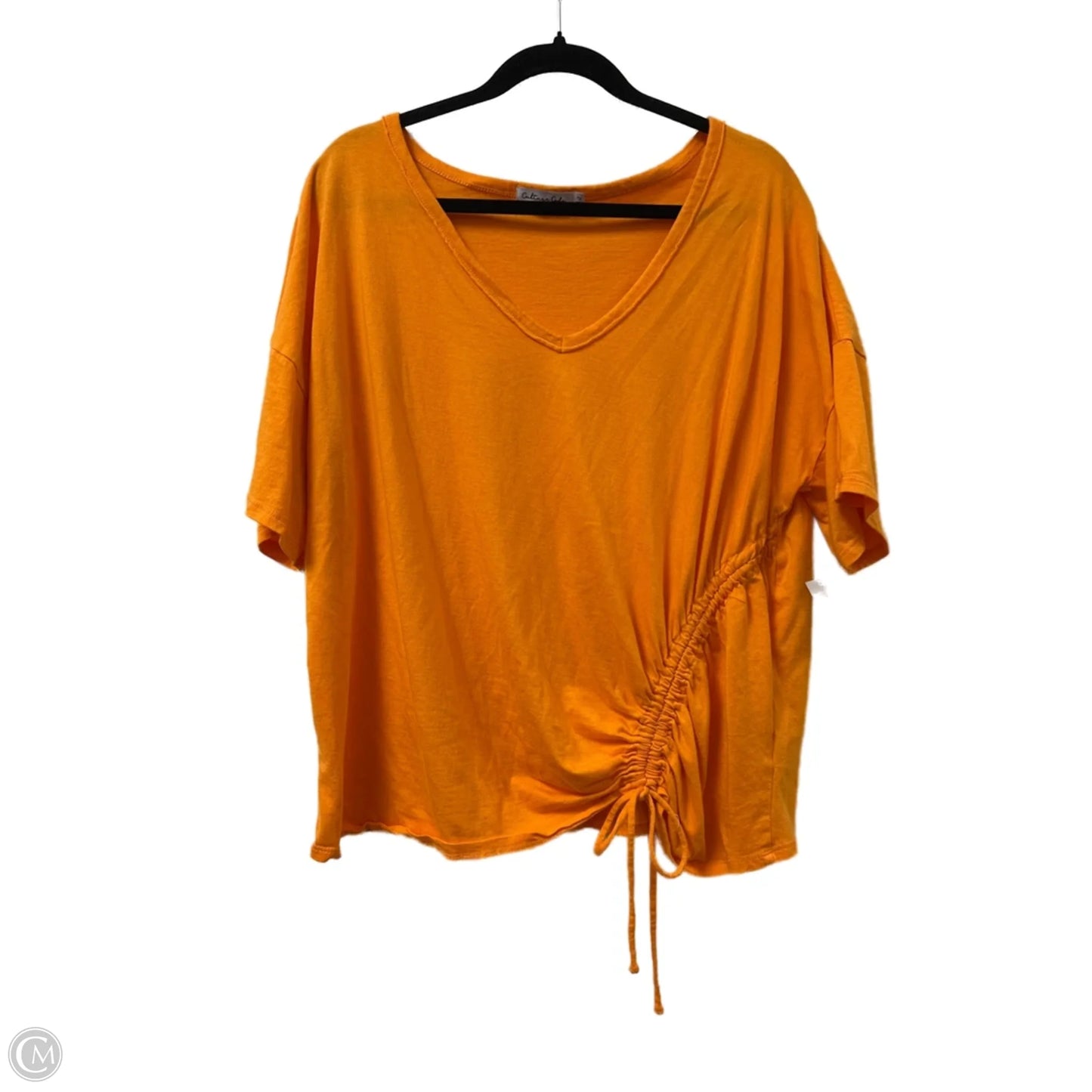Top Short Sleeve By Clothes Mentor In Orange, Size: 1x