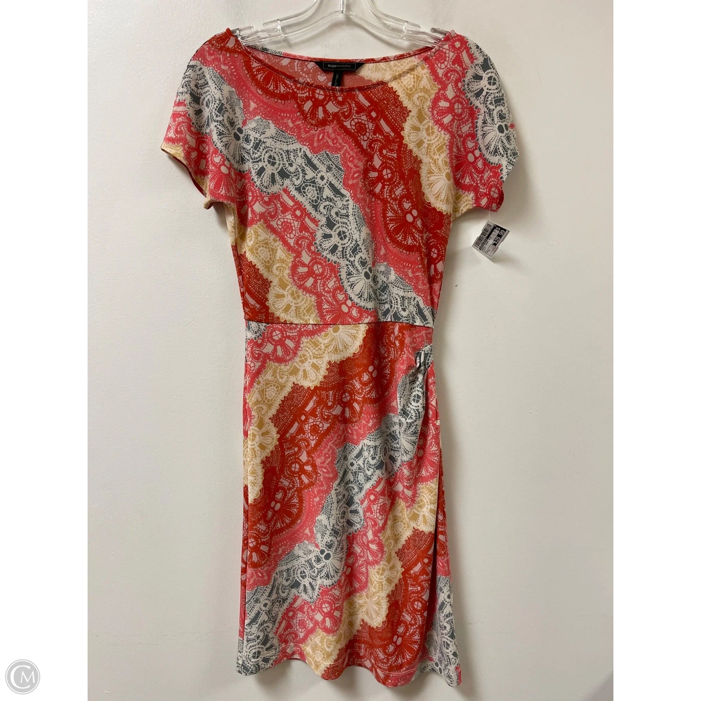 Dress Casual Midi By Bcbgmaxazria In Multi-colored, Size: S