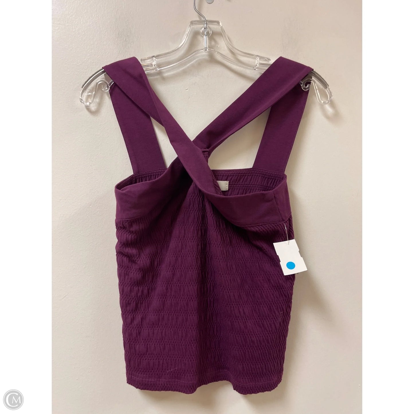 Top Sleeveless By Loft In Purple, Size: M