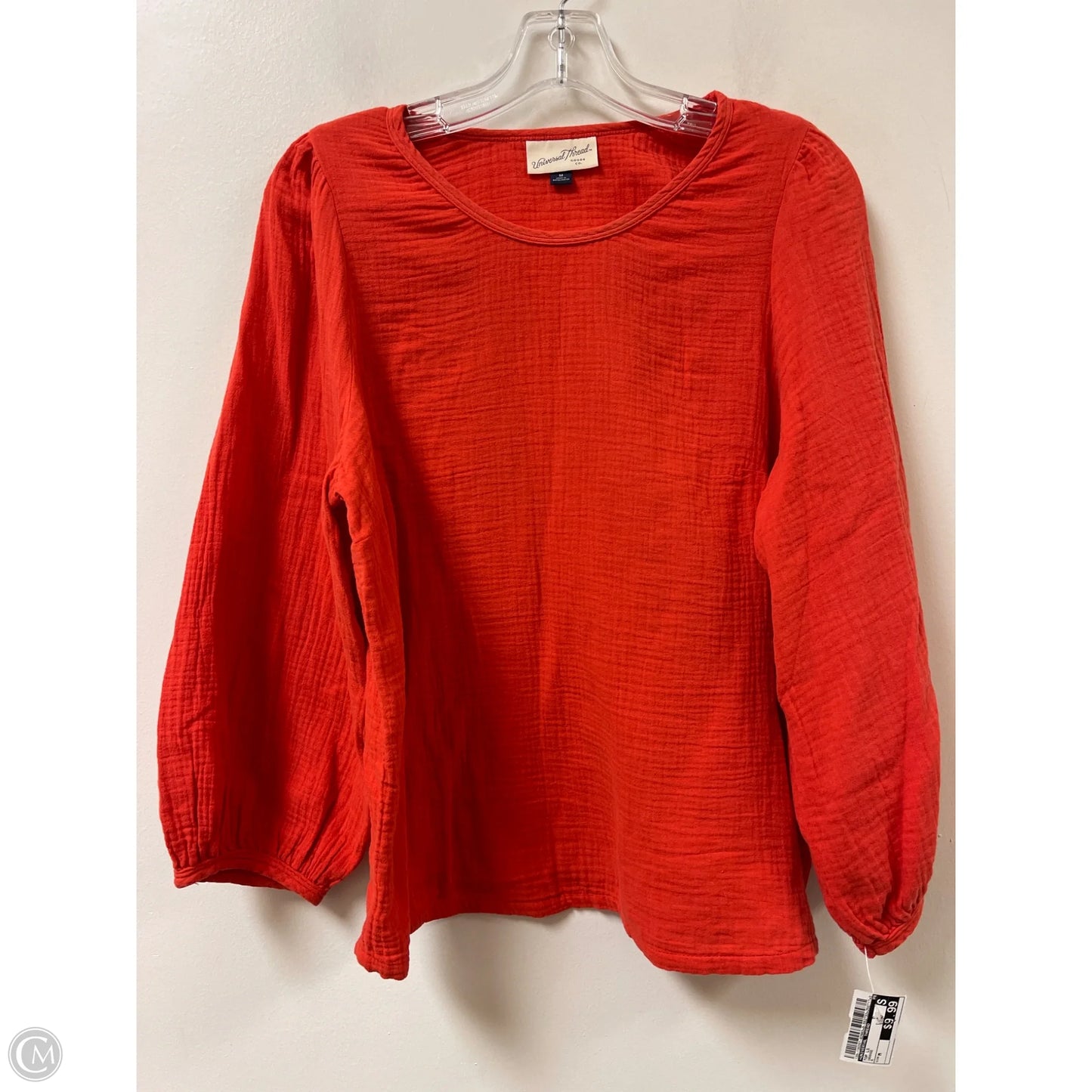 Top Long Sleeve By Universal Thread In Orange, Size: M
