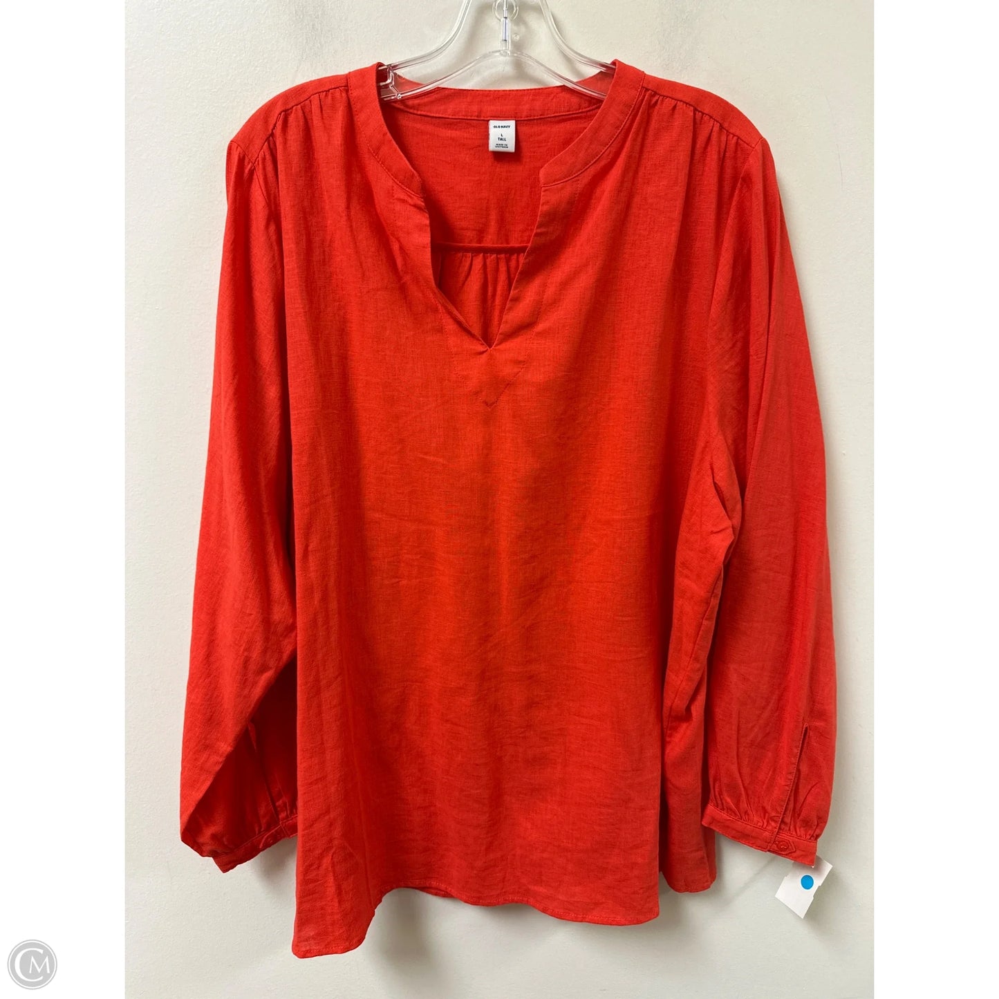 Top Long Sleeve By Old Navy In Orange, Size: L
