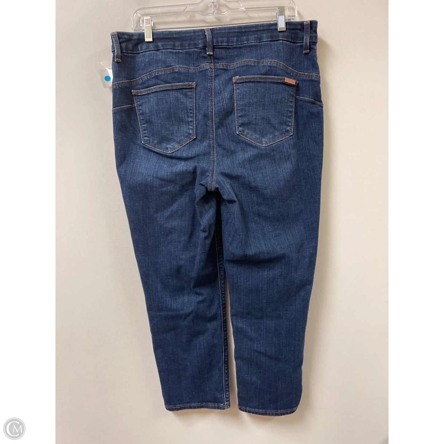 Jeans Cropped By Chicos In Blue Denim, Size: 12