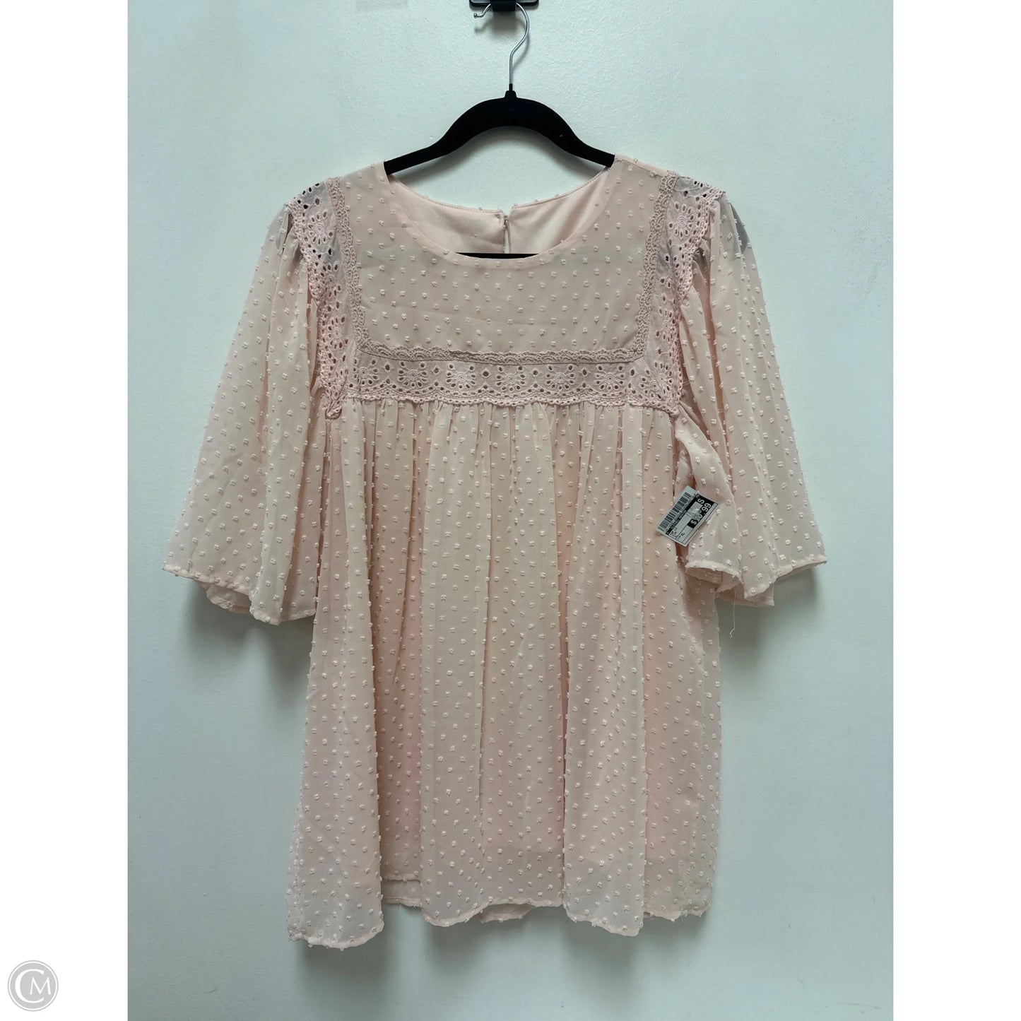 Top Long Sleeve By Clothes Mentor In Pink, Size: Xl