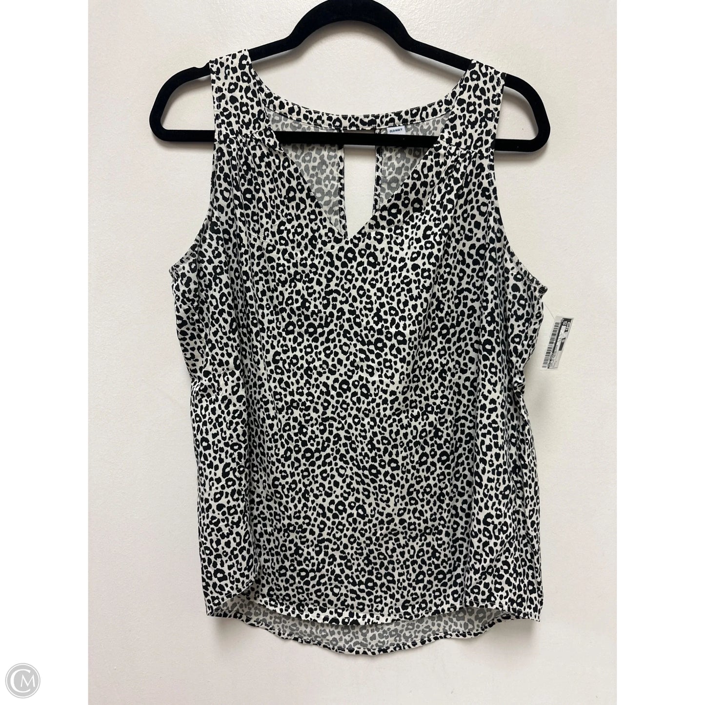 Top Sleeveless By Old Navy In Animal Print, Size: L