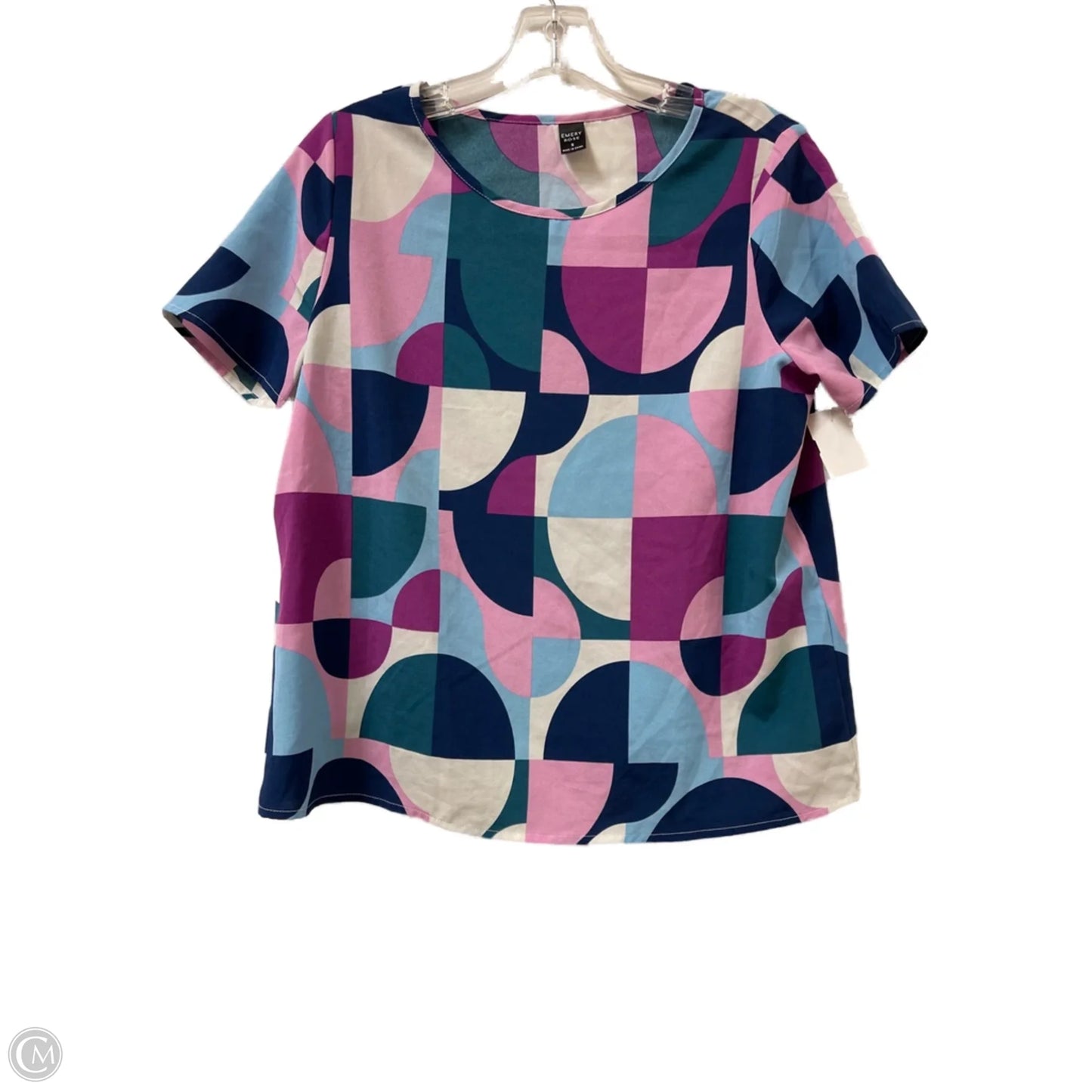 Top Short Sleeve By Clothes Mentor In Blue & Purple, Size: S