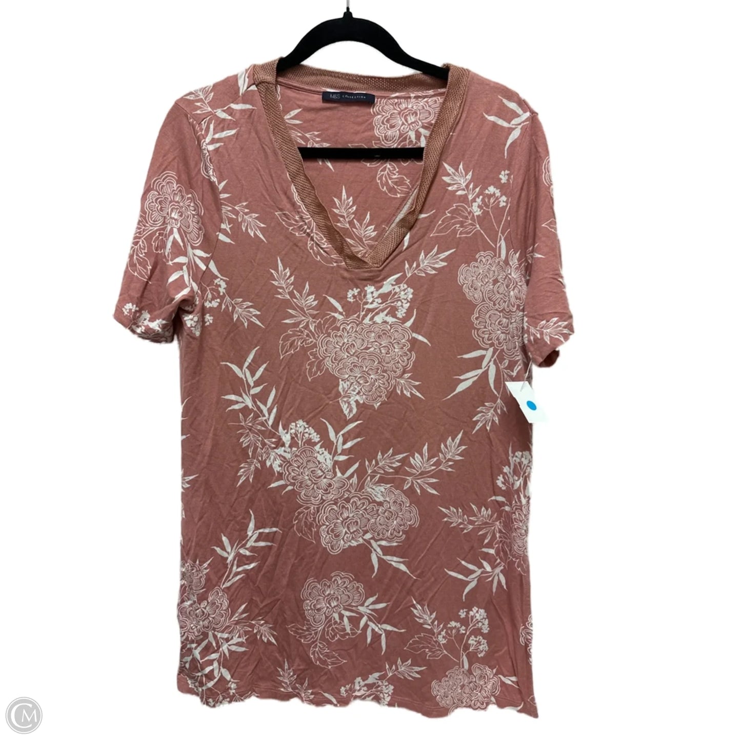 Top Short Sleeve By Clothes Mentor In Pink, Size: L