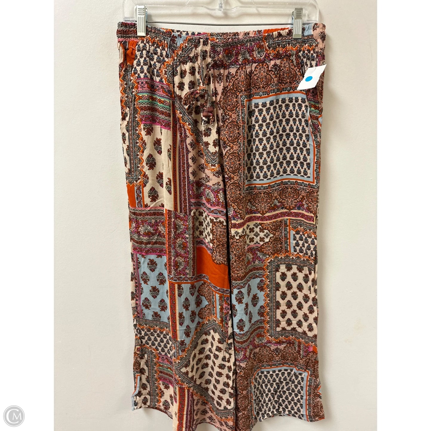 Pants Wide Leg By Christian Siriano In Orange & Pink, Size: 12