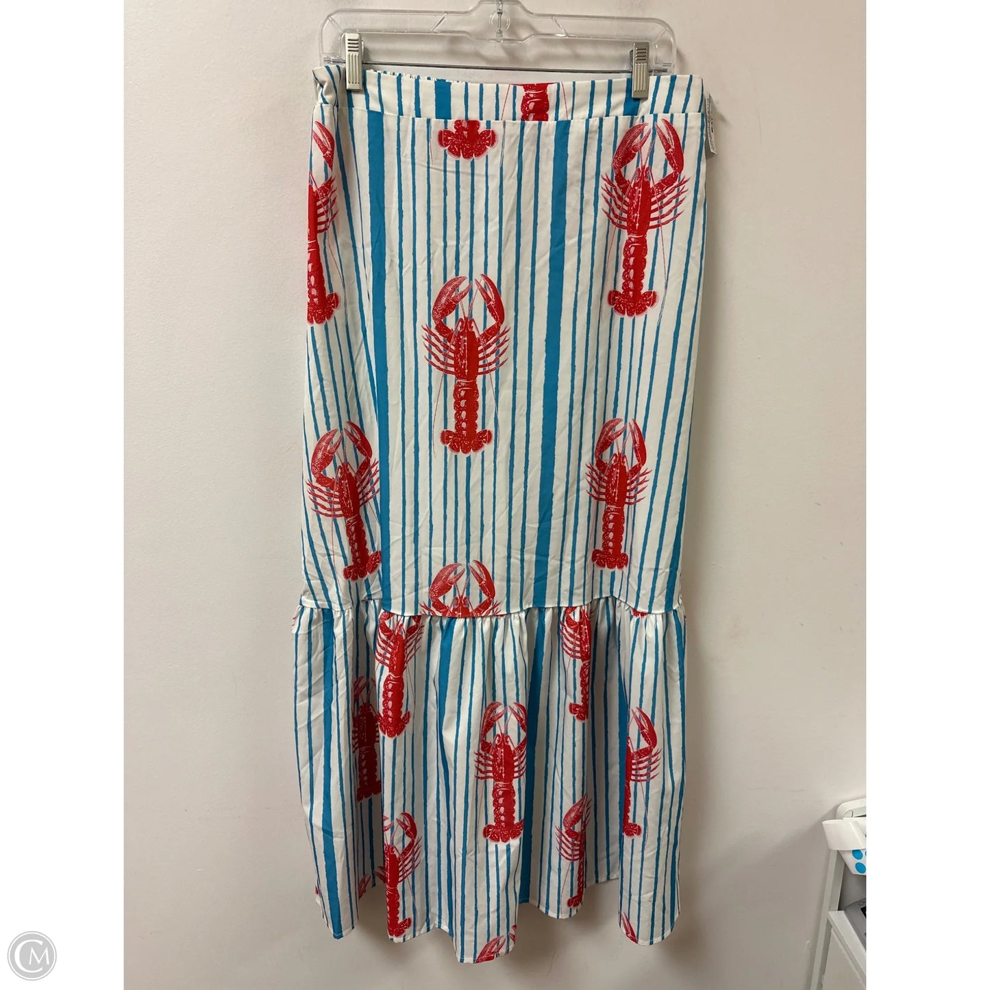 Skirt Maxi By Shein In Blue & Red, Size: 16