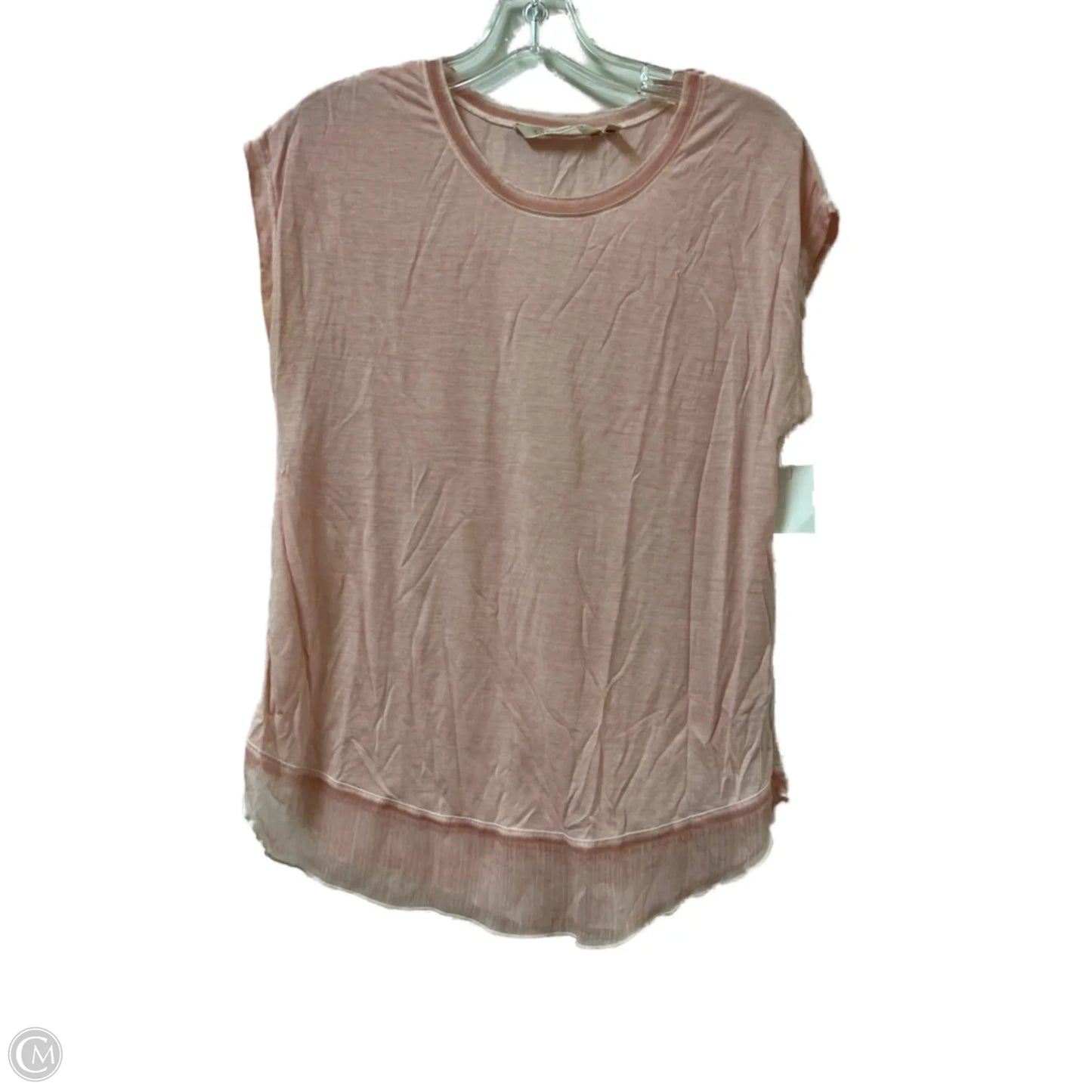 Top Short Sleeve By Soft Surroundings In Pink, Size: Mp