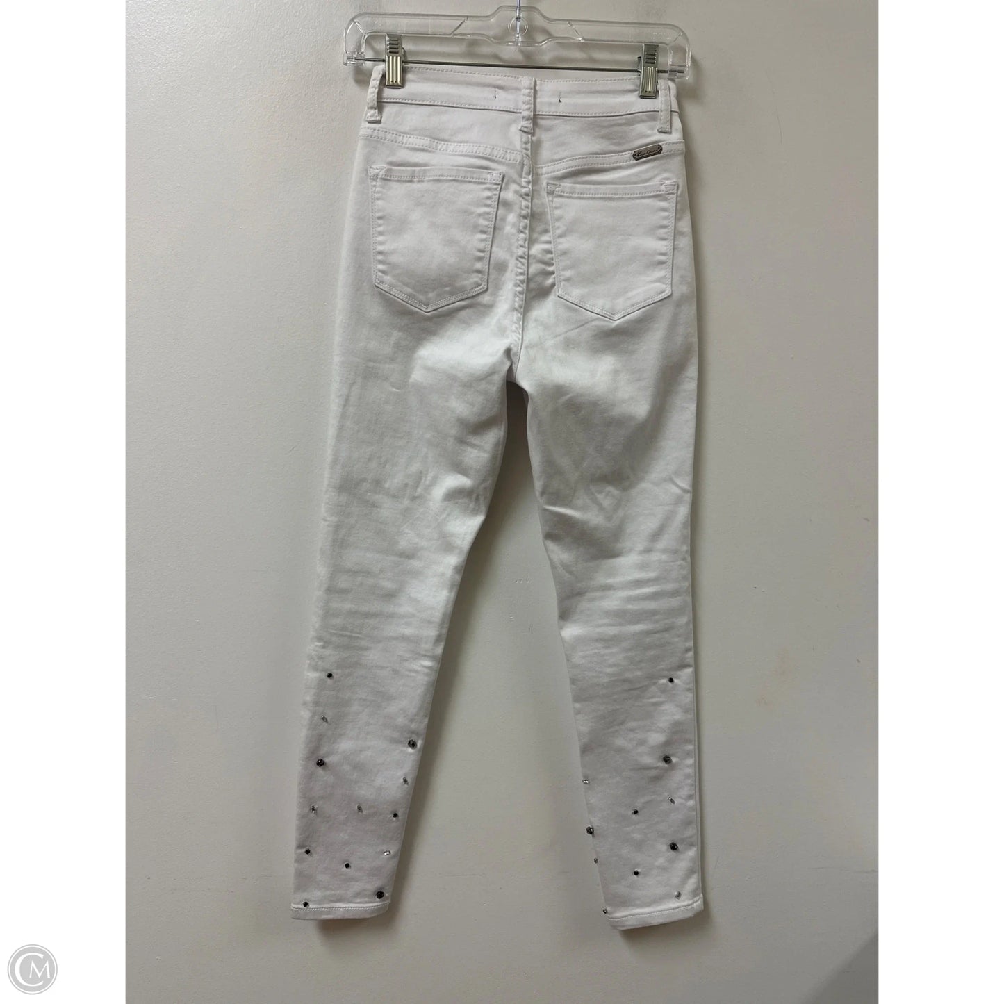 Jeans Skinny By Kancan In White Denim, Size: 2