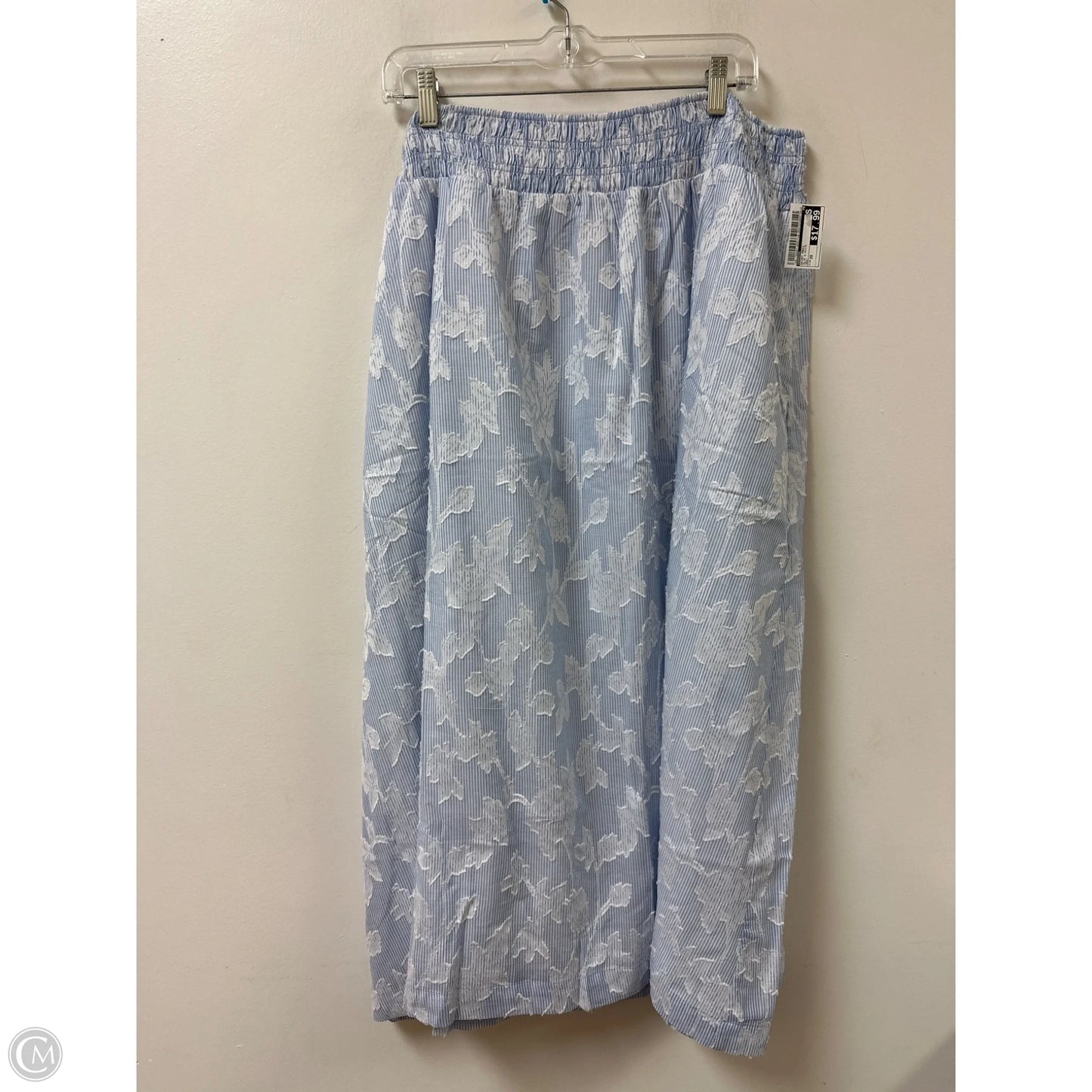 Skirt Maxi By Chicos In Blue & White, Size: 20