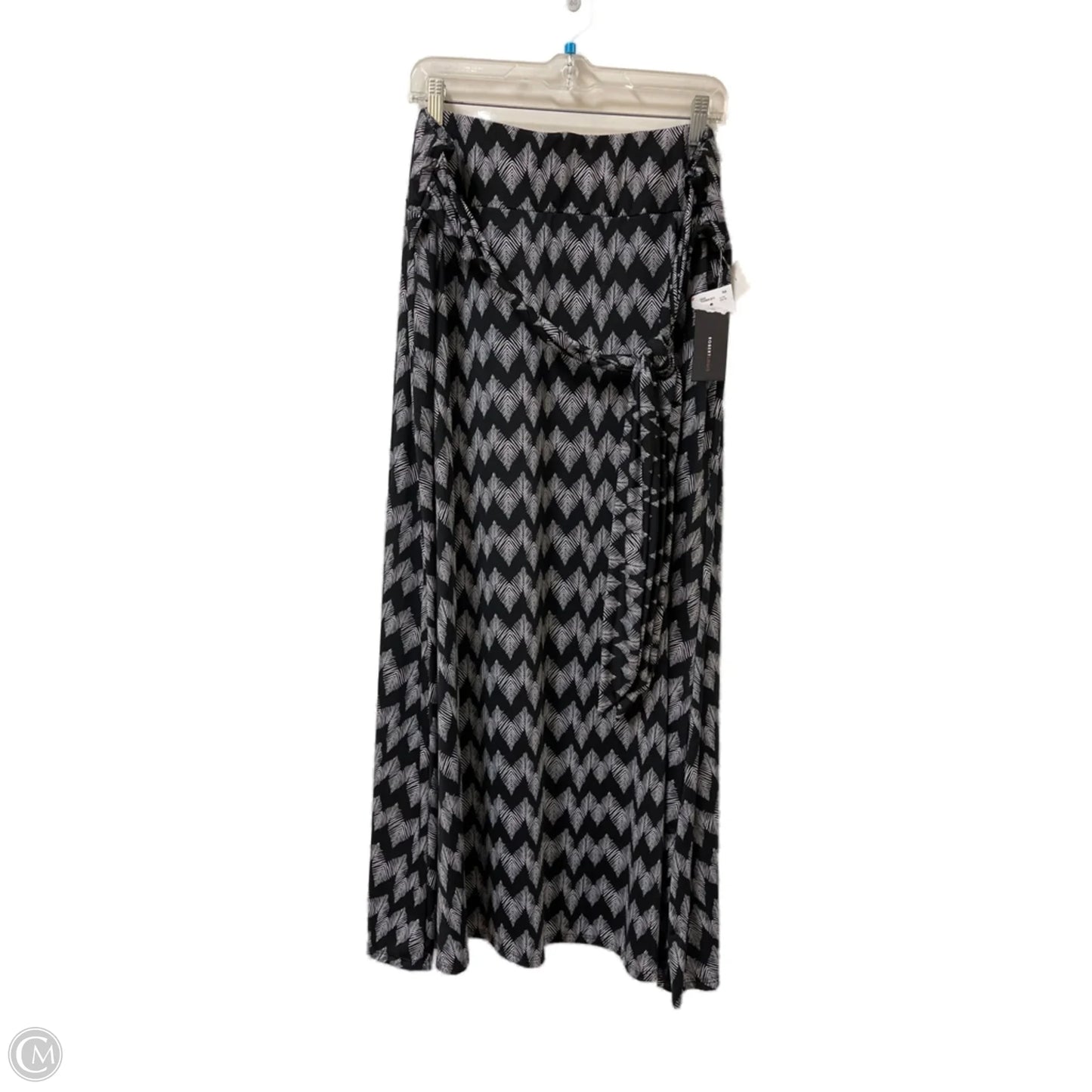Skirt Maxi By Robert Louis In Black & White, Size: 22