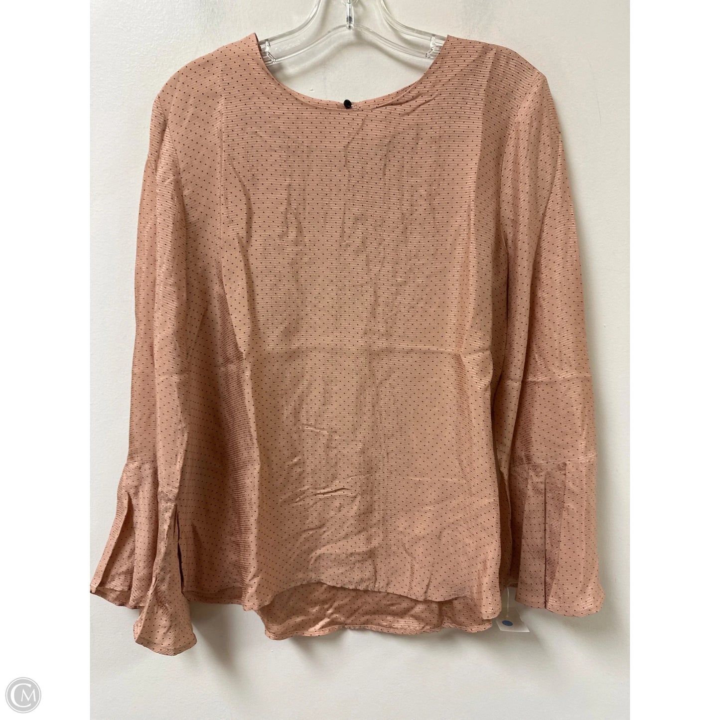 Top Long Sleeve By Ann Taylor In Polkadot Pattern, Size: M