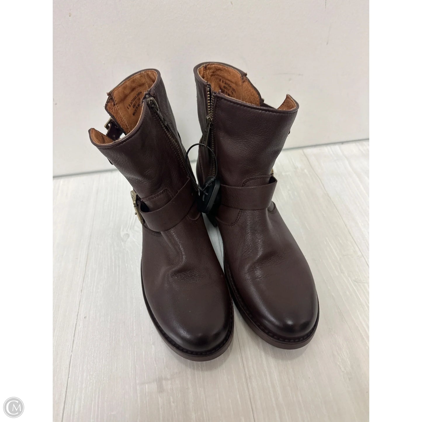 Boots Designer By Frye In Brown, Size: 8