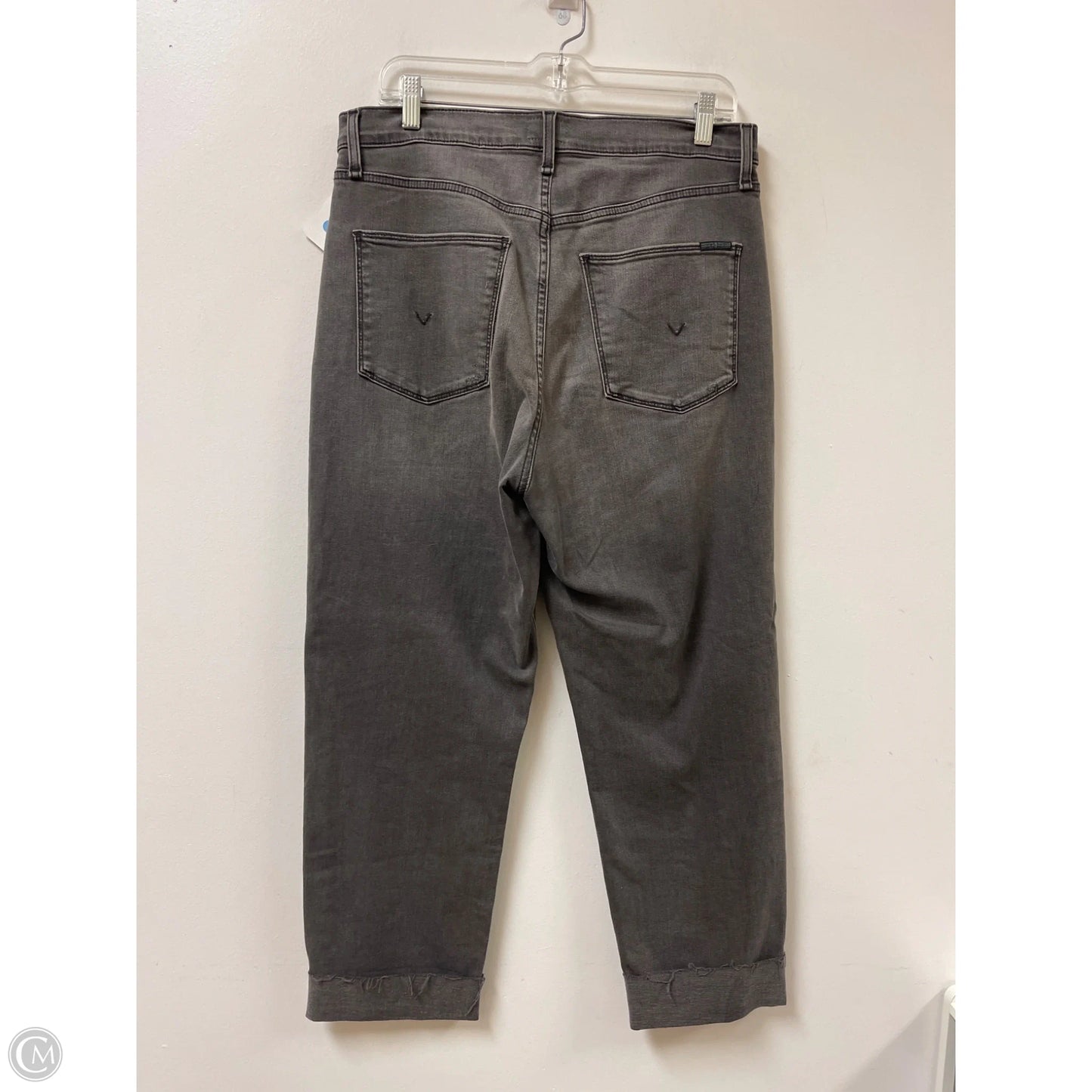 Jeans Cropped By Hudson In Grey Denim, Size: 8