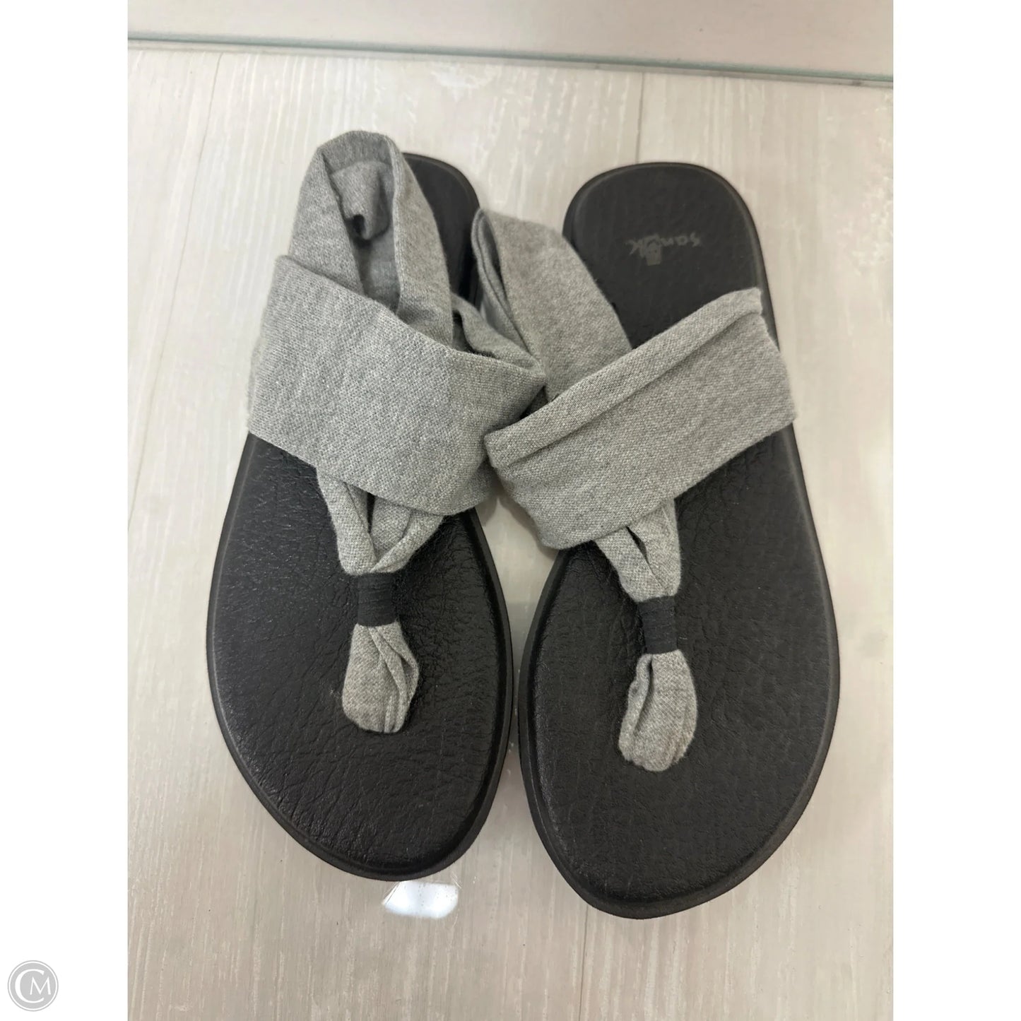 Sandals Flats By Sanuk In Grey, Size: 6