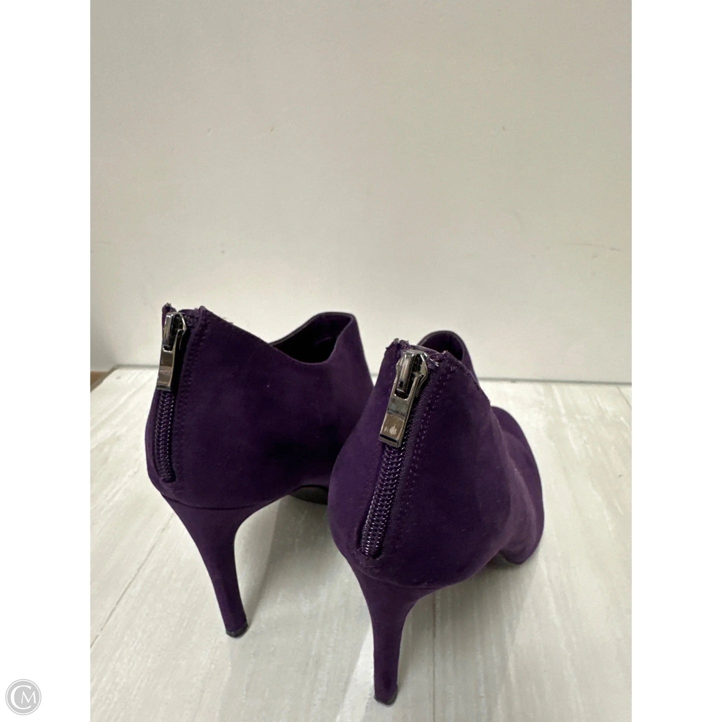 Boots Ankle Heels By Kelly And Katie In Purple, Size: 9